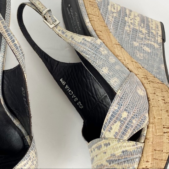 Donald J. Pliner Sacha Wedge Cork Slingback Sandal - Picture 14 of 14